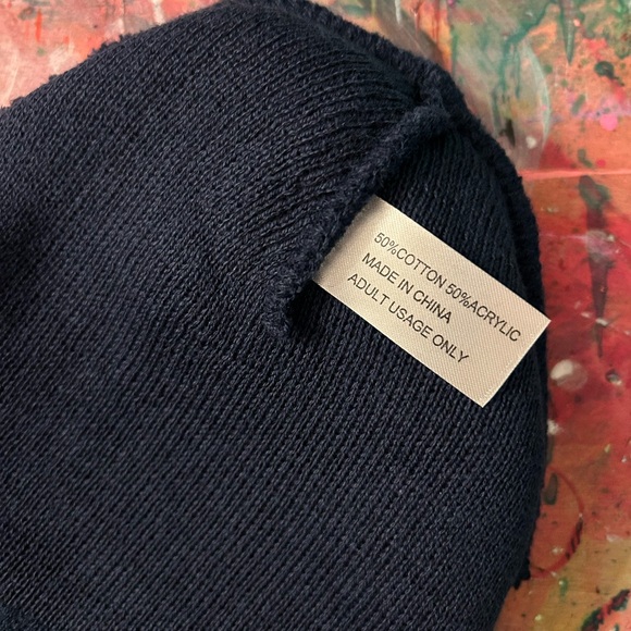 White Owl Beanie - Navy - Exclusive Bird Bucks Item! New W/O Tags - Picture 5 of 5